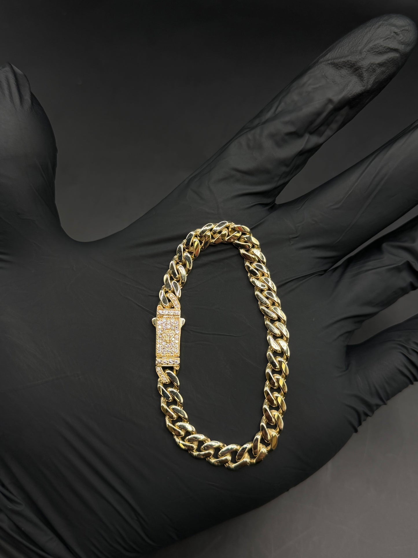 10k Gold Hollow Cuban Bracelet (7mm)