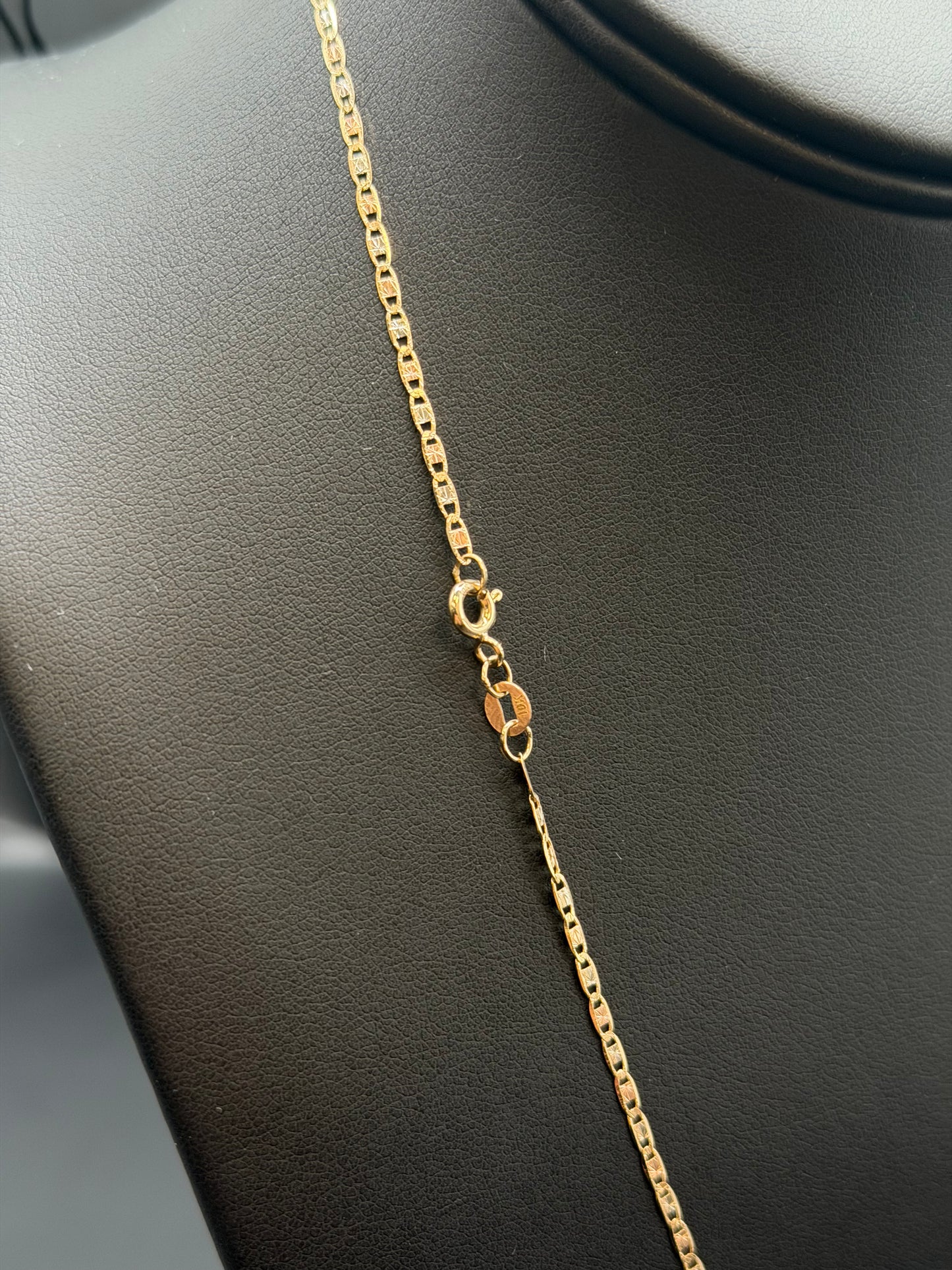 10k Gold Y Initial Pendant with Valentino Necklace Set