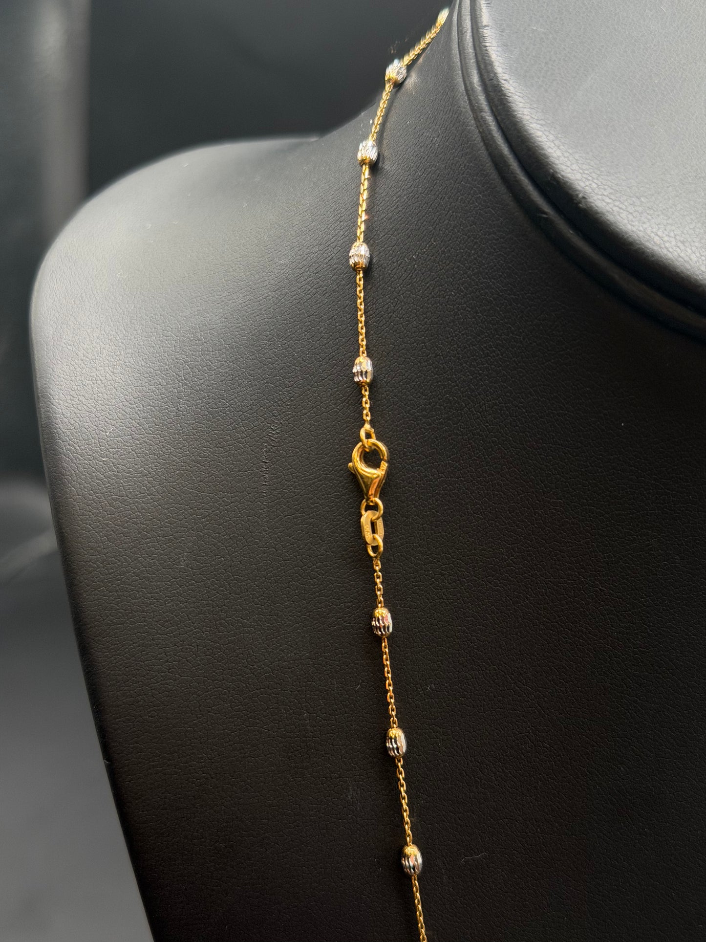 10k Gold 22" Bead Necklace