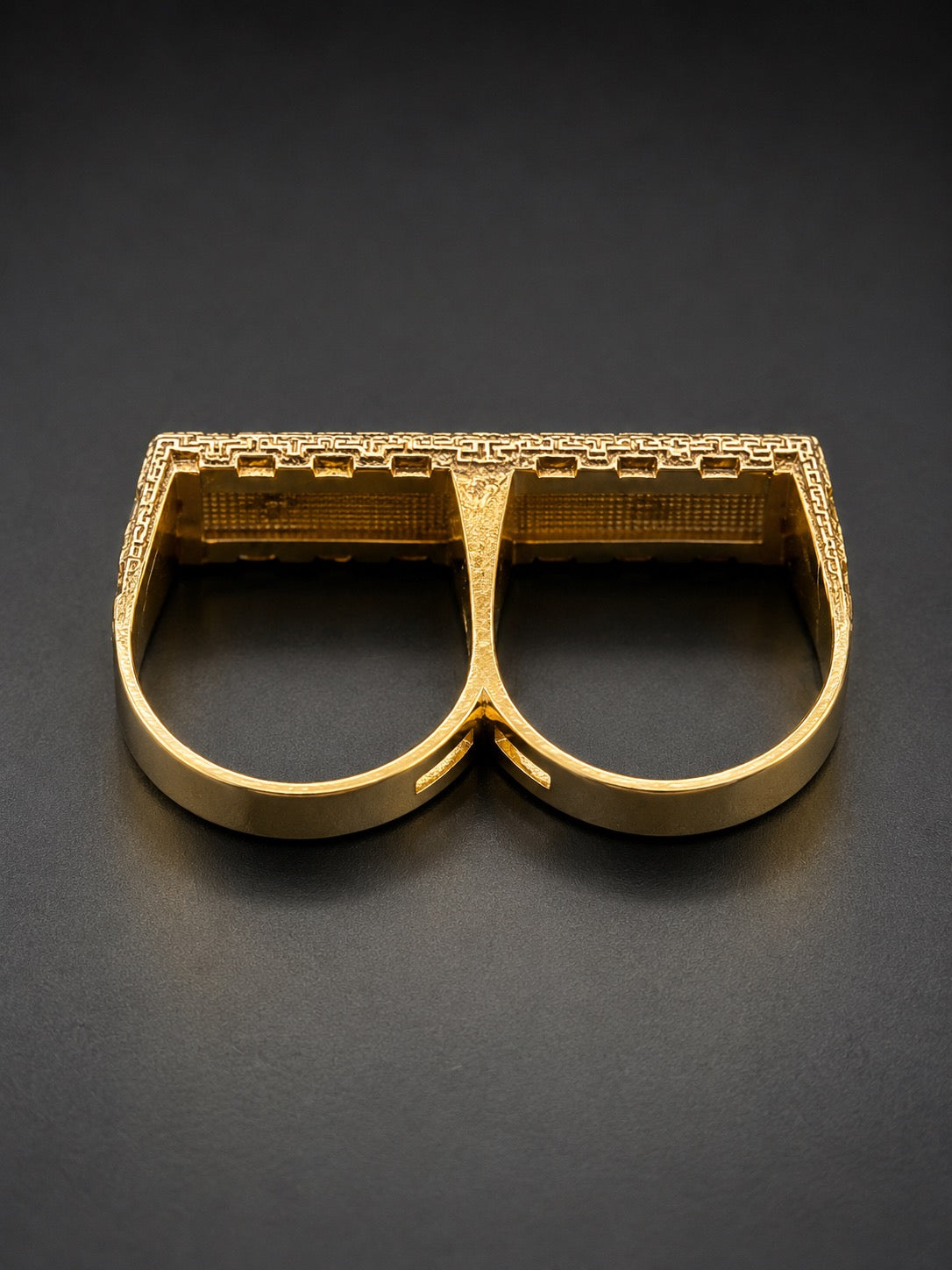 10k Gold San Judas Double Ring