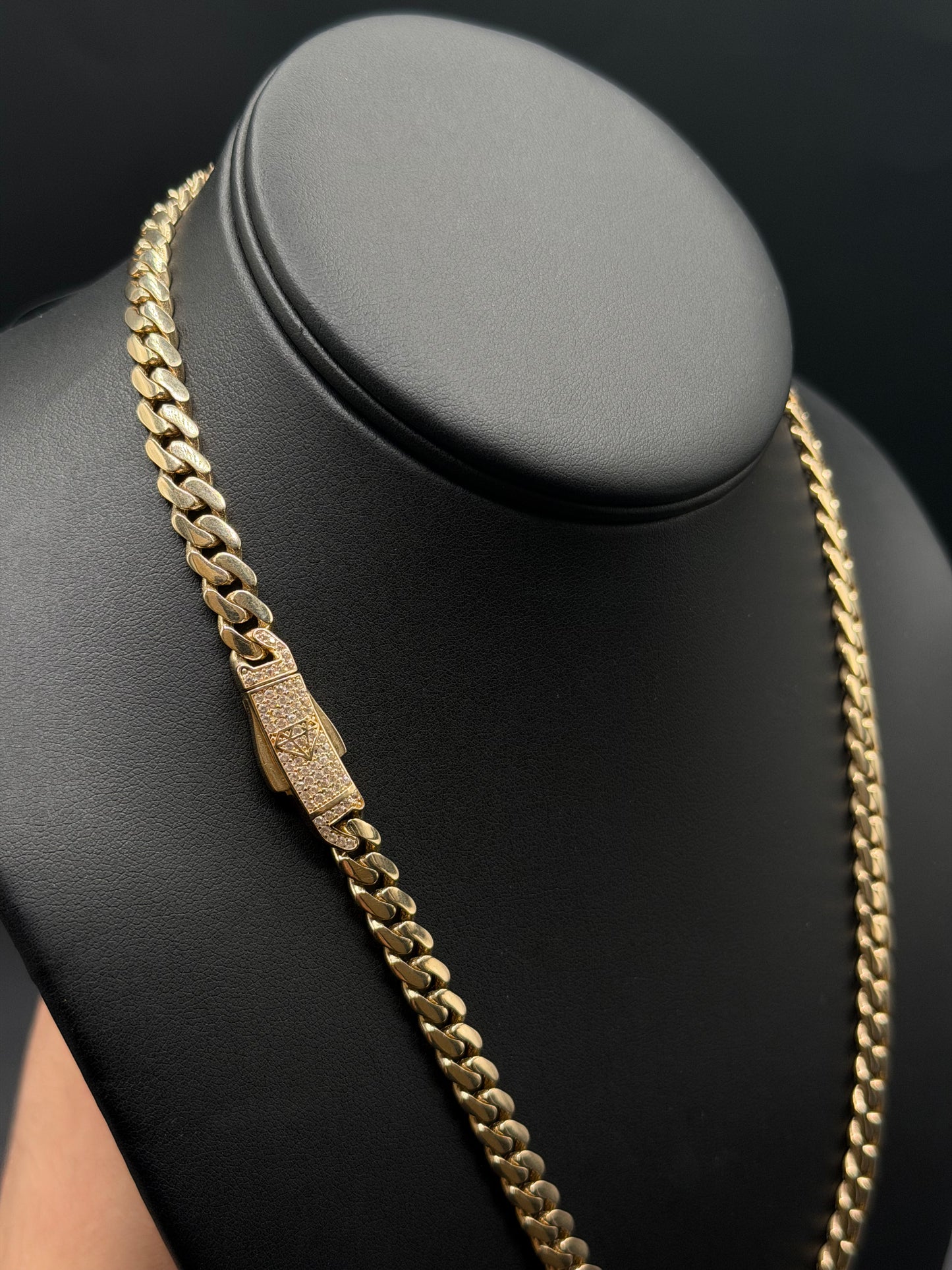 10k Gold Hollow Cuban Necklace