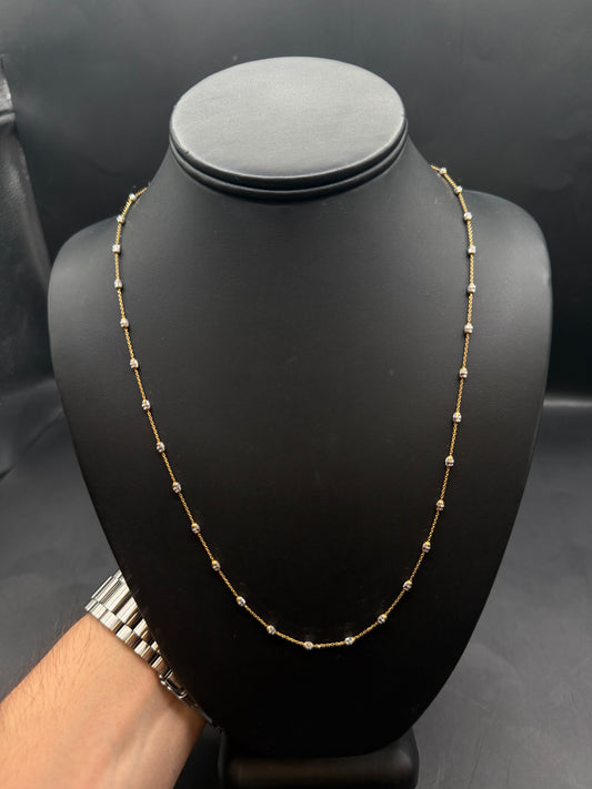 10k Gold 22" Bead Necklace