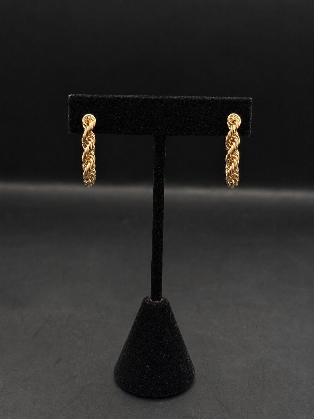 10k Gold Rope Earrings (5mm)