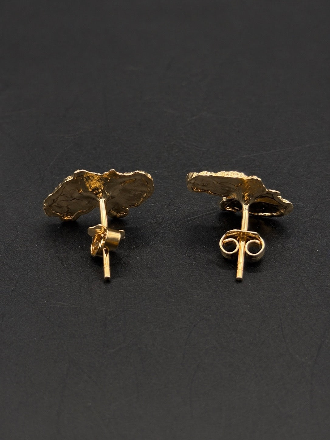 10k Gold Small Nugget Earrings