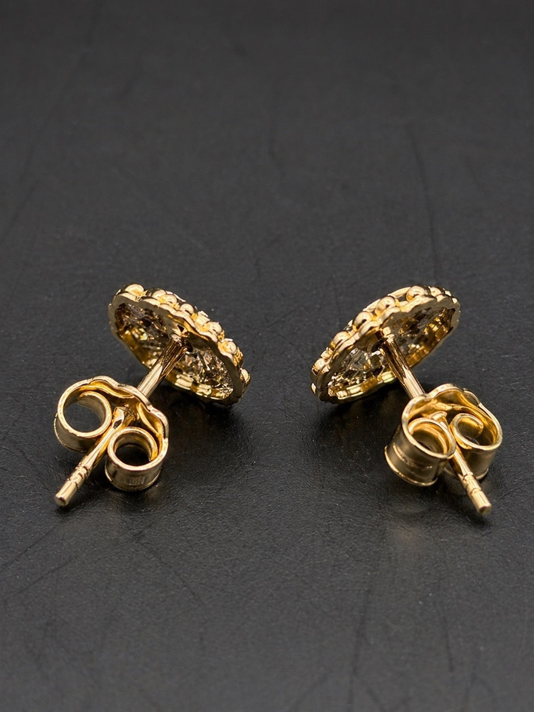10k Gold Small Round Nugget Earrings