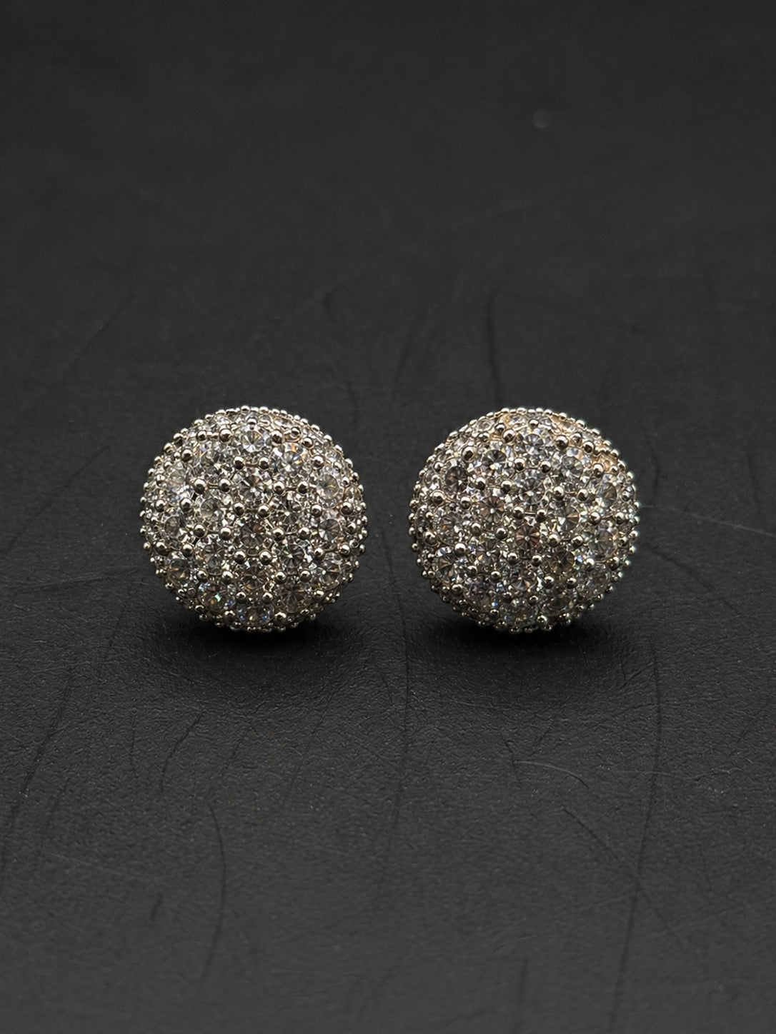 10k Gold Round Studs with CZ Stones