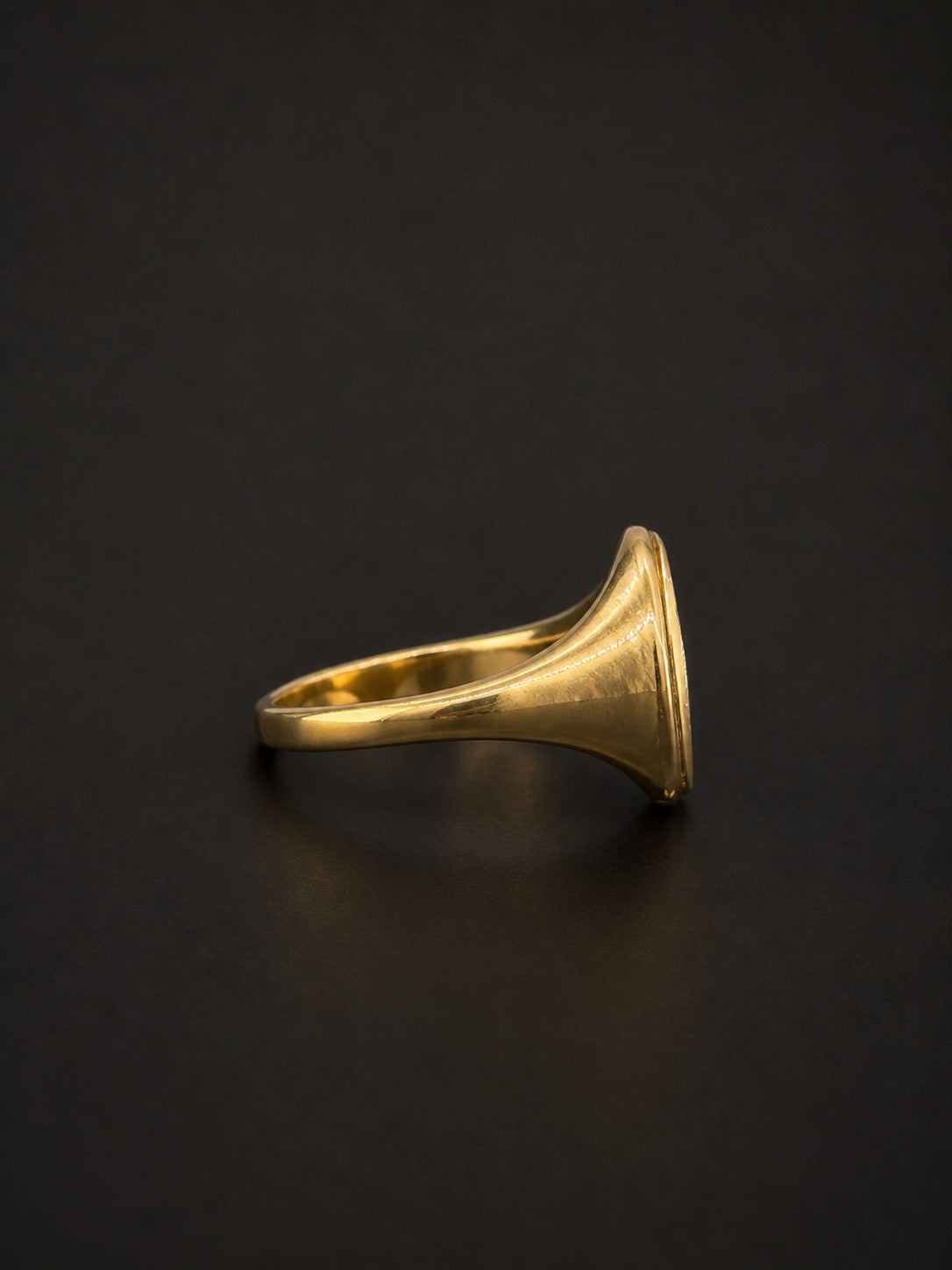 14k Gold Aztec Calendar Ring (18mm)
