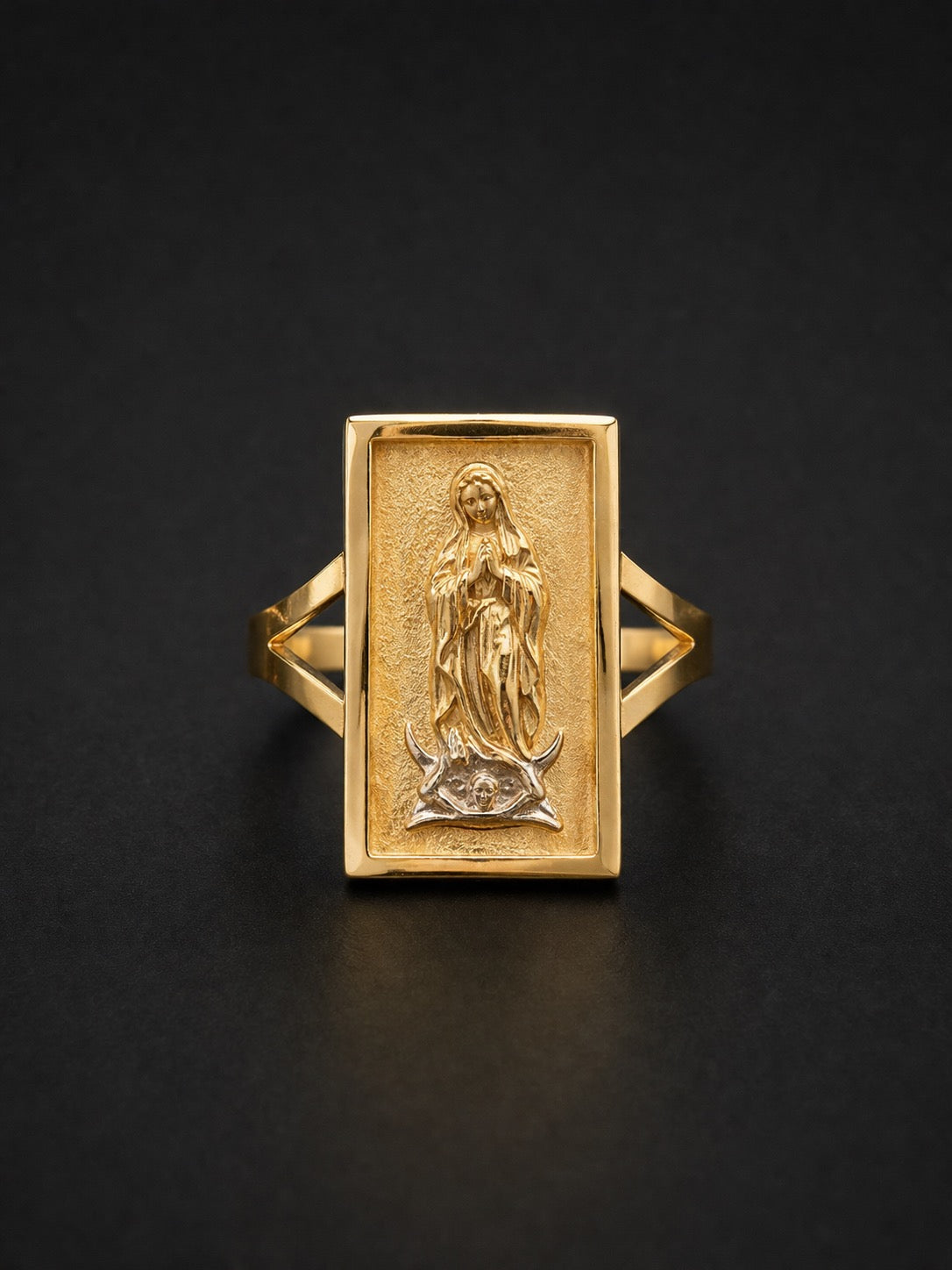 10k Gold Virgin Mary Ring